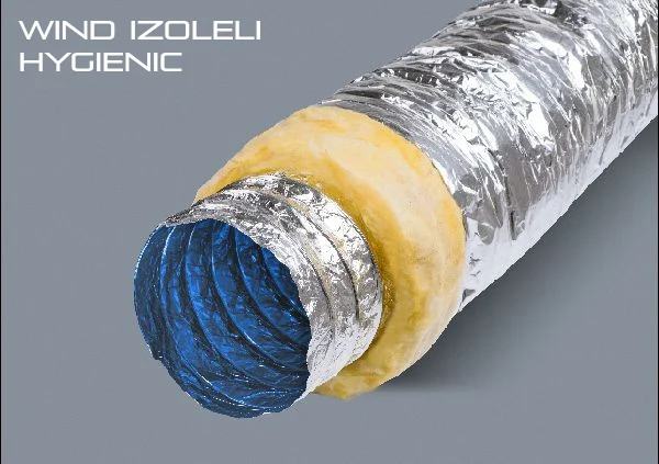 Wind izoleli Hygienic yanmaz esnek kanal