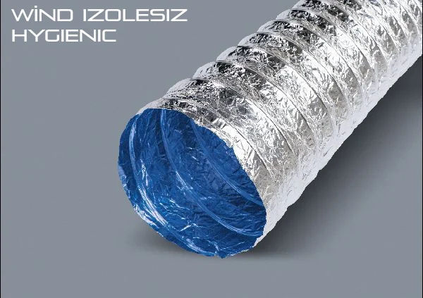 Wind Hygienic izolesiz yanmaz esnek kanal